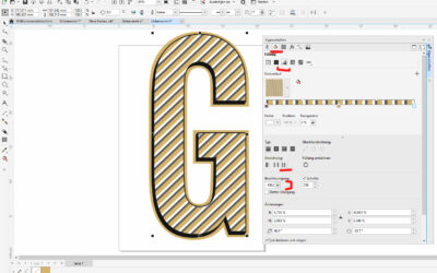 Linienfüllung in CorelDRAW