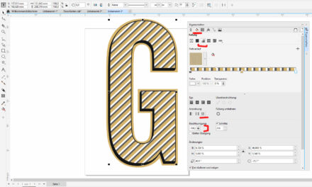 Linienfüllung in CorelDRAW
