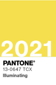 Farbcheat eine von 2 Farben für 2021 Pantone